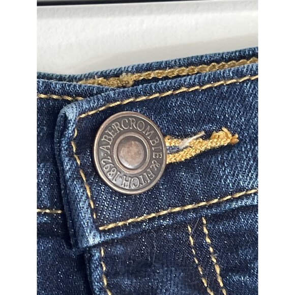 Abercrombie & Fitch High Rise Distressed Cutoff Jean Shorts Women’s 0 (25) - Picture 6 of 13